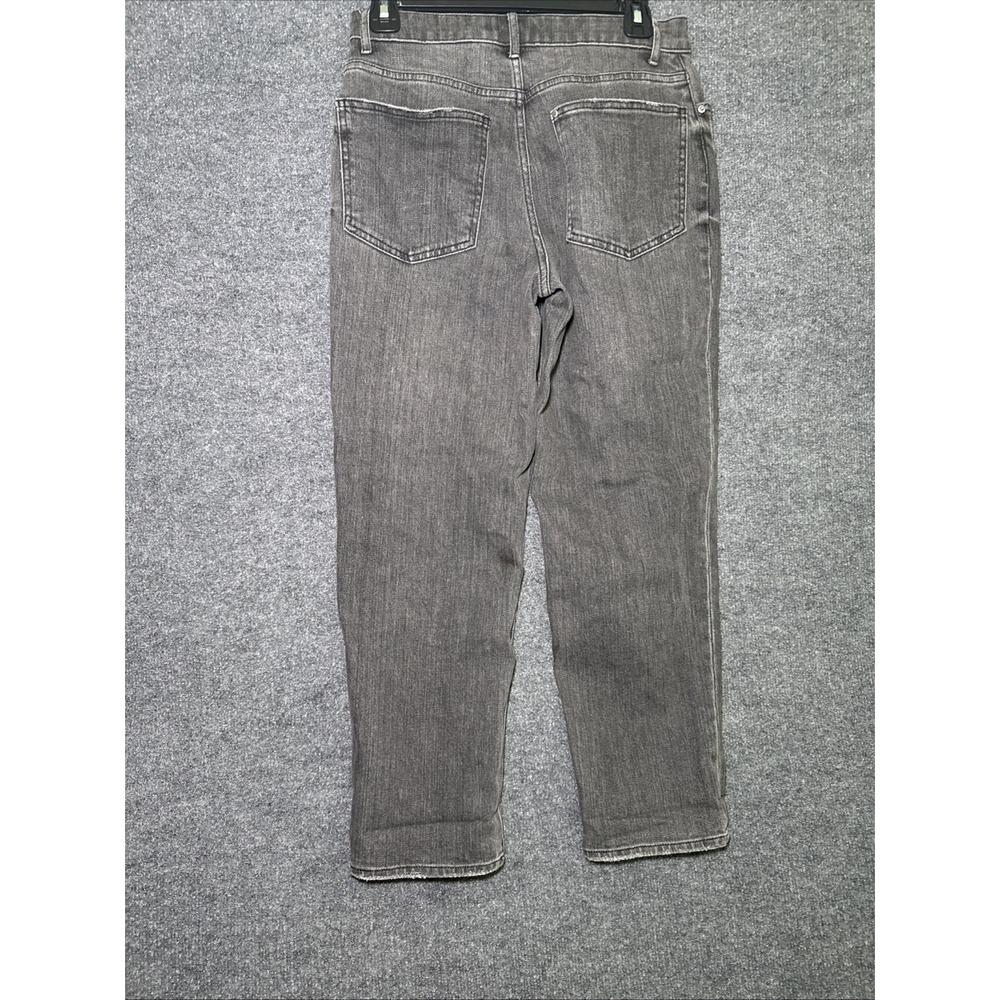 H&M Jeans Womens 4 Black Straight Denim Dark Wash Casual - Picture 7 of 8